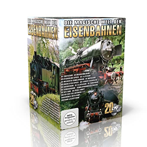 Die Welt der historischen Dampfloks und Eisenbahnen (20 DVDs im Schuber)