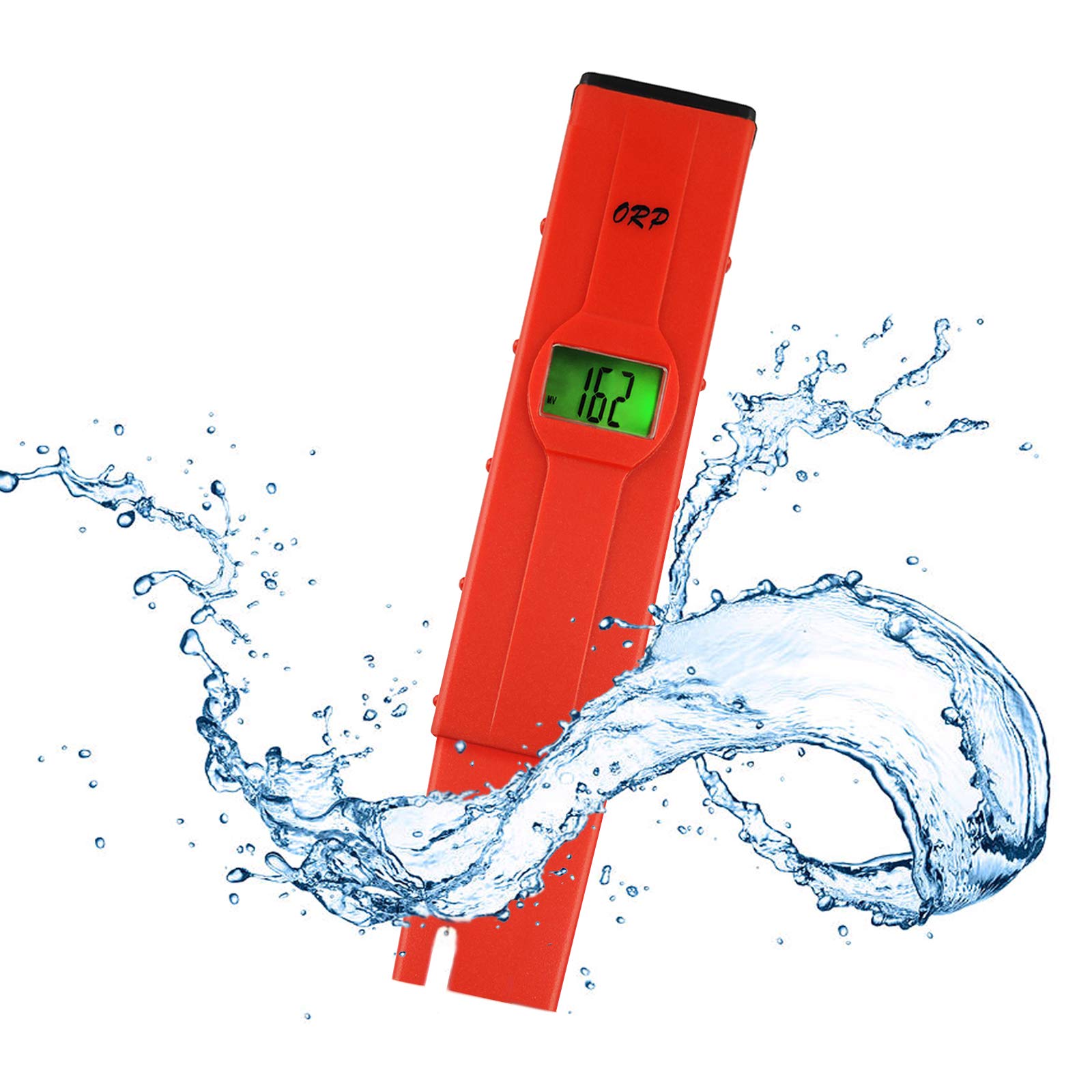 TEKCOPLUS -1999mV ~ + 1999mV Millivolts Pen-Typ Digital Redox ORP Wasserzähler Tester mit Hintergrundbeleuchtung LCD Pool Aquarium Hydroponics Spas Wasser-System (ORP-Stift-Messgerät)
