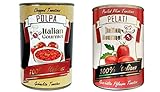 12x Italian Gourmet Polpa di pomodoro + 12x Italian Gourmet Pelati Fein gehacktes Tomatenmark 24x 400g