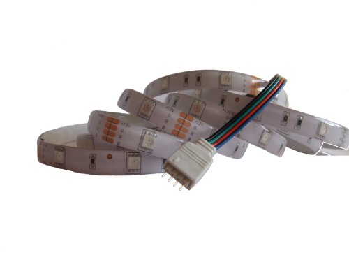 6 Meter RGB LED Strip Stripe Streifen Leiste Band (30LED/m, IP65) - Anschluss 4 pol Stecker