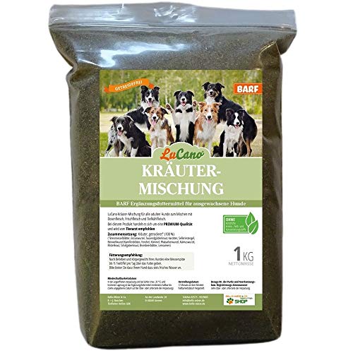 LuCano 1 kg Barf Kräuter - Mischung | Futterergänzung für Hunde
