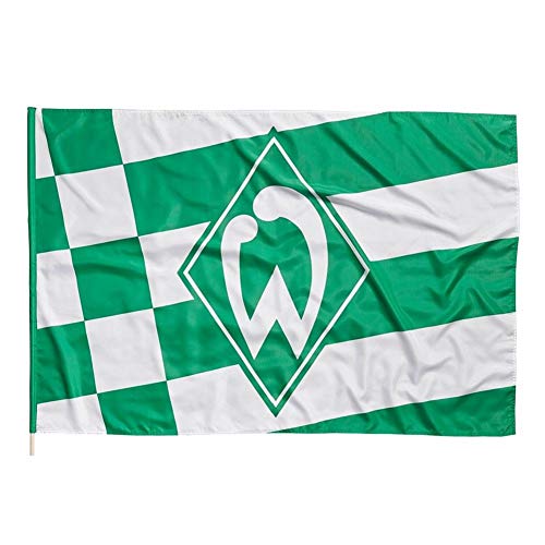 Werder Bremen Raute Hissfahne (one Size, grün/weiß)