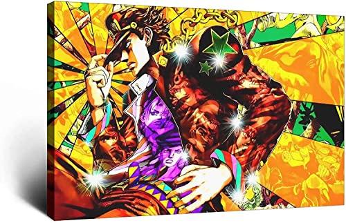 RuiChuangKeJi Poster Artworks 27.6x35.4in(70x90cm) No Frame JoJo's Bizarre Adventure Manga Series Poster Family Bedroom Decorative Posters Gift Wall Painting Poster