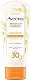 Aveeno Aveeno Protect + Hydrate Sunscreen Lotion with Broad Spectrum Protection SPF 30, Active Naturals Oat, Sweat and Water Resistant Sun Protection, 3 oz