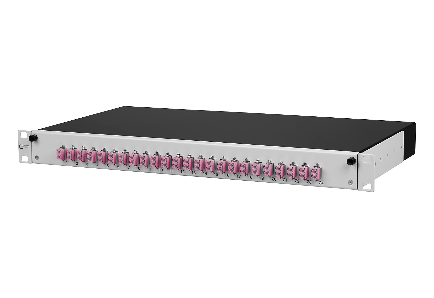 Unbekannt Metz Connect Spleissbox ausziehbar OpDATslide 24LC-DOM4 bestückt OpDat Patchpanel LWL 4250184172550