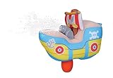 BBJunior Splash'N Play - Water Squirter Pirat Boat: Spielzeugboot mit weichem Körper und Wasserspritze, ideal für Wasser geeignet, ab 24 Monaten, 21 cm, blau (16-89062)