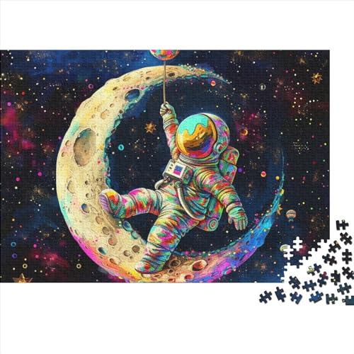 Spaceman 1000 Stück Puzzle Kunstgeschenke Herausforderung Denksportaufgaben Dekorative Gemälde Eltern-Kind-Erziehung Geeignet Für Teenager 1000pcs (75x50cm)