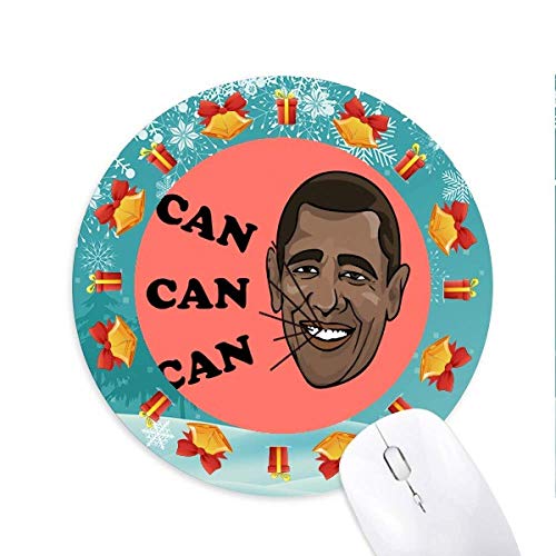 Obama stimmt dem Wahlergebnis zu, kann Mousepad Round Rubber Maus Pad Weihnachtsgeschenk