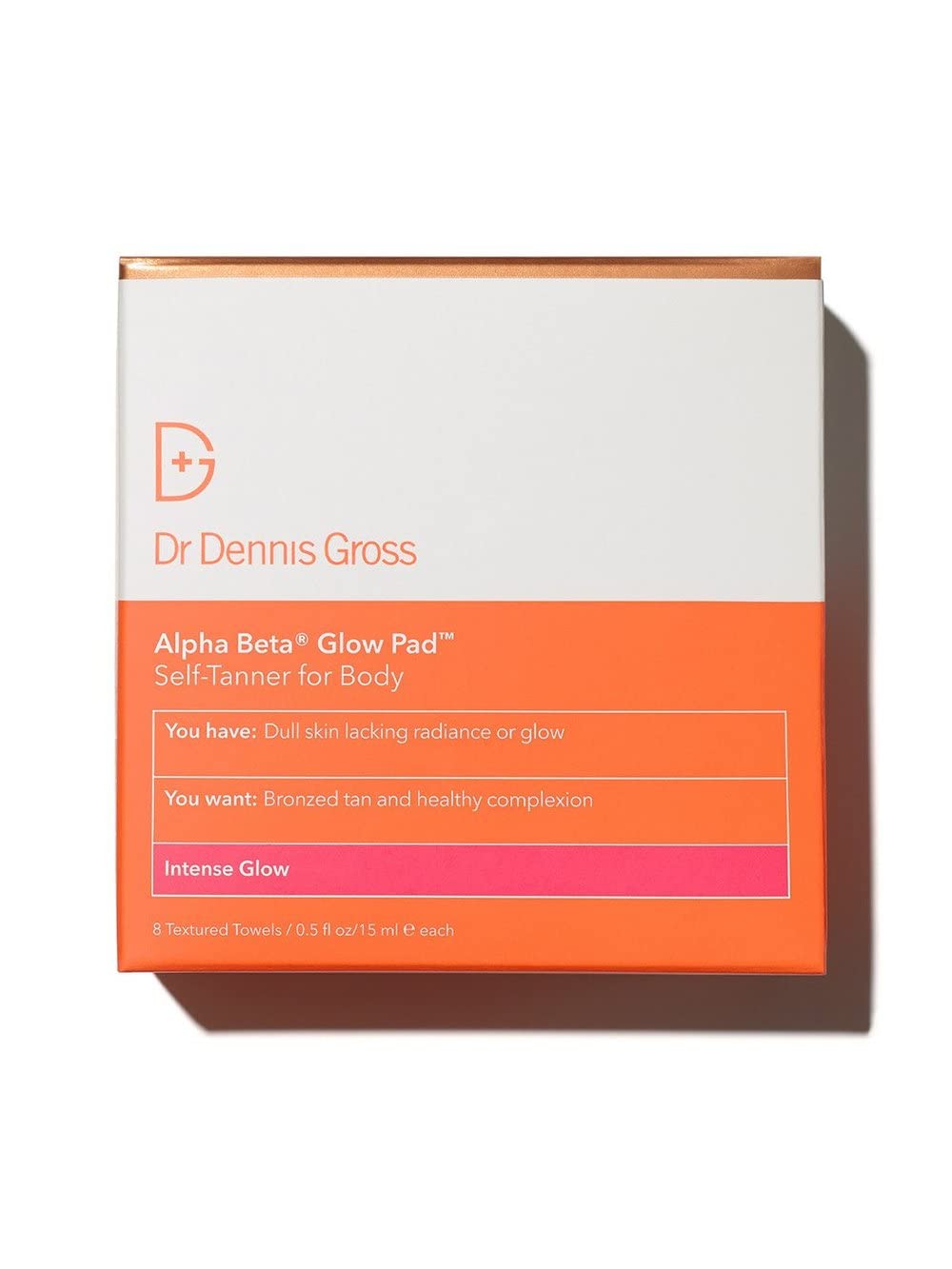 Dr. Dennis Gross Alpha Beta Glow Pad for Body Intense Glow: For Dull Skin fehlende Strahlung or Glow (8 Anwendungen)