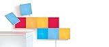 Nanoleaf Canvas Starter Kit, 9 LED RGBW Smarte Lichtquadrate - Modulare WLAN LED Panels, 16 Mio. Farben Wandleuchte Innen, Musik & Bildschirm Sync, Funktioniert mit Alexa Google Apple, Deko & Gaming