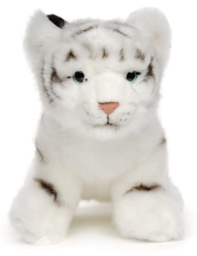 Uni-Toys - Weißer Tiger Baby, sitzend - 24 cm (Länge) - Plüsch-Wildtier - Plüschtier, Kuscheltier