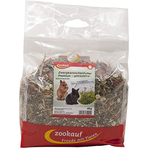 zookauf Zwergkaninchenfutter Premium getreidefrei 4 kg