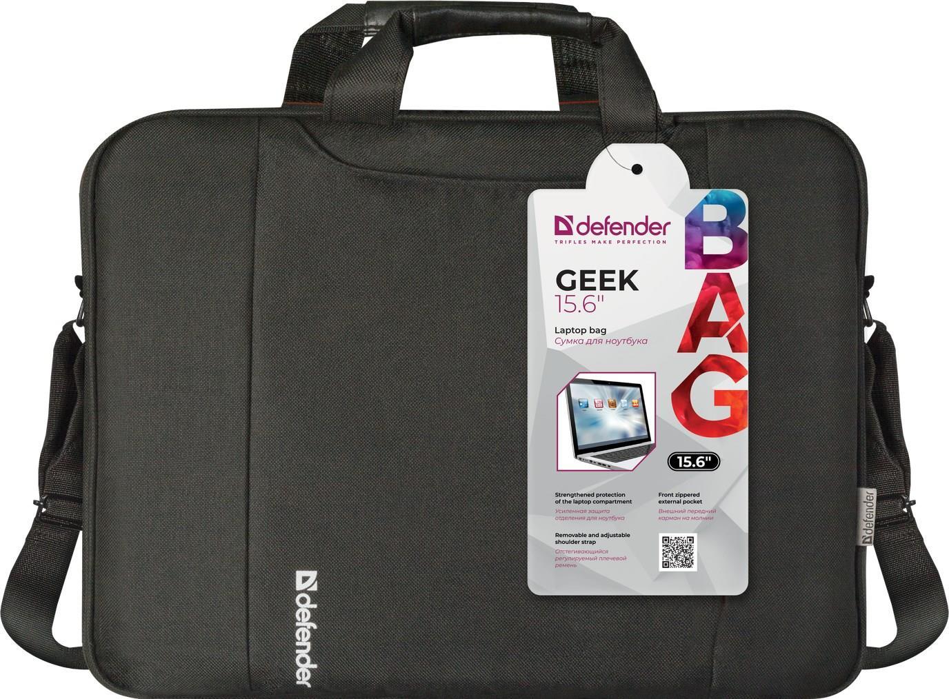 Defender Geek notebook case 39.6 cm (15.6) Black