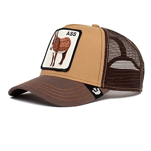 Goorin Bros. Trucker Hat Herren - Mesh Baseball Snapback Cap - The Farm, Brown the Arsch, Einheitsgröße