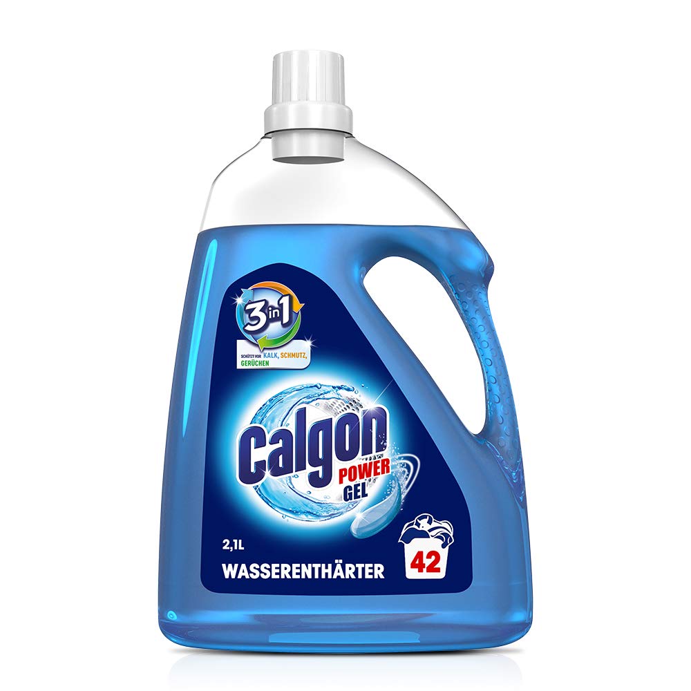 Calgon 3in1 Power Gel – Wirksam gegen Kalk, Schmutz und Gerüche – Schützender Wasserenthärter für die Waschmaschine – 1 x 2,25 l