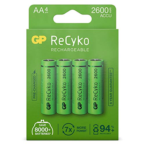 GP Batteries ReCyko+ HR06 Mignon (AA)-Akku NiMH 2600 mAh 1.2V 4St.