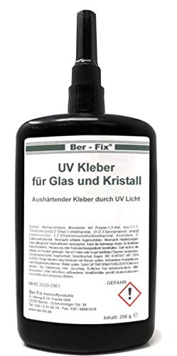Ber-Fix® UV Kleber DER GLASKLEBER 250g niedrigviskos 50mPas spaltfüllend bis 0,10 mm