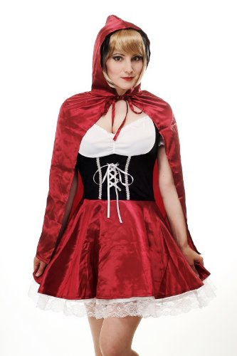 Dress Me Up - L064/40 Kostüm Damen Damenkostüm Sexy Rotkäppchen Red Riding Hood Barock Gothic Lolita Märchen Cosplay Gr. 40 / M