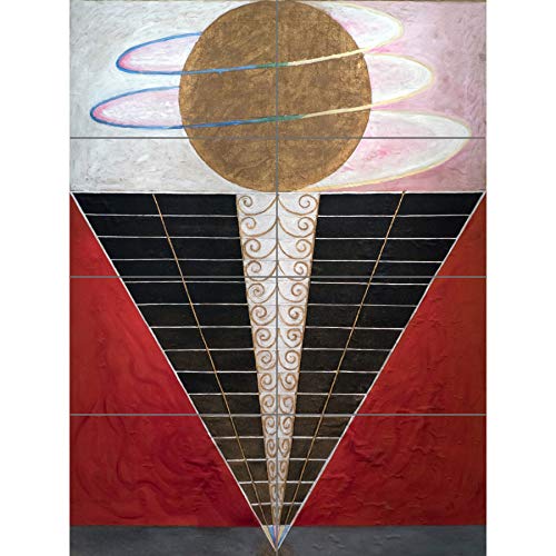 Hilma Af Klint Group X No 2 Altarpiece Abstract XL Giant Panel Poster (8 Sections) Gruppe Abstrakt