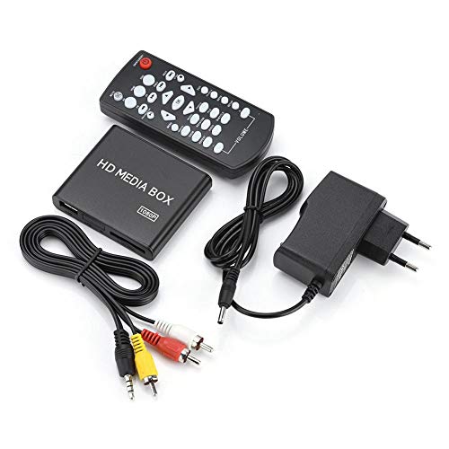 Taidda- Full HD-Mini-Box-Media-Player, 110-240 V Full HD-Mini-Box-Media-Player 1080 P Media-Player-Box-Unterstützung USB MMC RMVB MP3 AVI MKV 3#