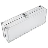 Sutinna Aluminium-Uhrenbox, multifunktionale Schmuckschatulle Uhren-Aufbewahrungsbox, Uhrenbox, für Männer für Frauen(6 People)