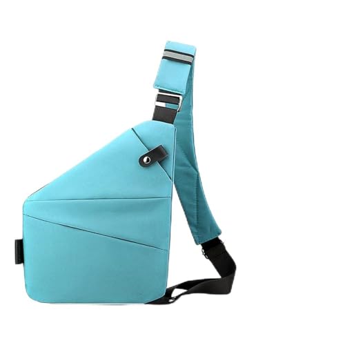 2024 NEU Upgrade Anti-Diebstahl-Reisetasche Slim Sling Bag Cross Body Reisetasche, Anti-Diebstahl-Tasche, Slim Sling Cross Body Reisetasche (Color : B, Size : Right)
