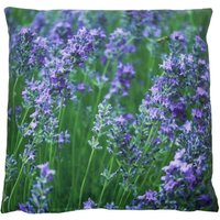 zeitzone Outdoor Kissen Lavendel Lila Gartenkissen Provence Wasserabweisend 50x50cm