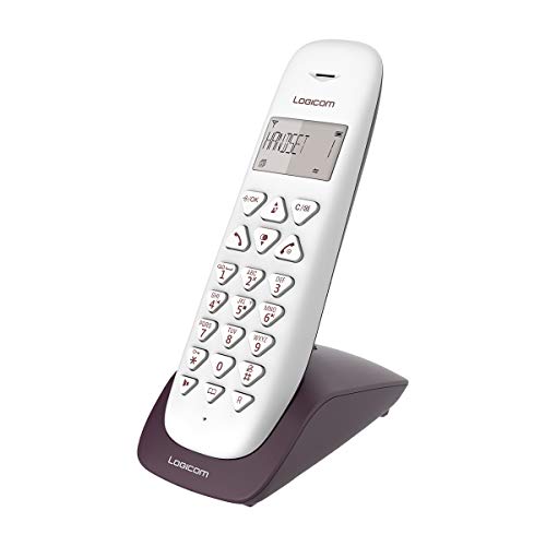 Telefon Fixed Wireless - Schnurlostelefon mit Anrufbeantworter - Solo - analoge und DECT-Telefone - Vega Logicom 155T Drahtlose Festnetz Answering mit Aubergine
