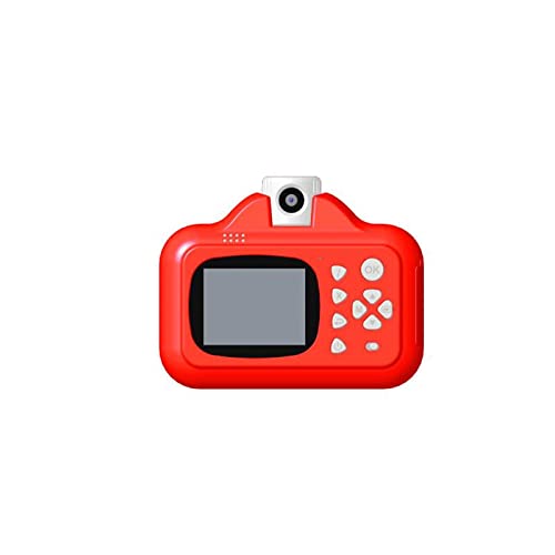 fasloyu Digitalkamera für Kinder, 1080P FHD Kinder-Digitalvideokamera, Mini-SLR-Druckkamera, High-Definition-Digitalkamera, 2,4-Zoll-IPS-Bildschirm für 3-10 Jahre Jungen Mädchen Geschenk (Rot)