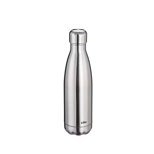 Isolierflasche ELEGANTE 0,5 Liter Cilio Silber