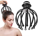 Haar Kopfhaut Massagegerät, elektrisches Kopfmassagegerät mit 12 Klauen Instrument, tragbares tragbares Kopf Scratcher Massagegerät zur Förderung der Durchblutung und zum Stressabbau