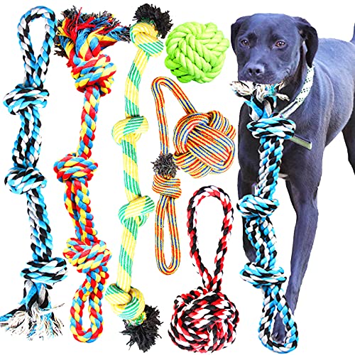 Youngever Hundespielzeug aus Seil, 6 Stück