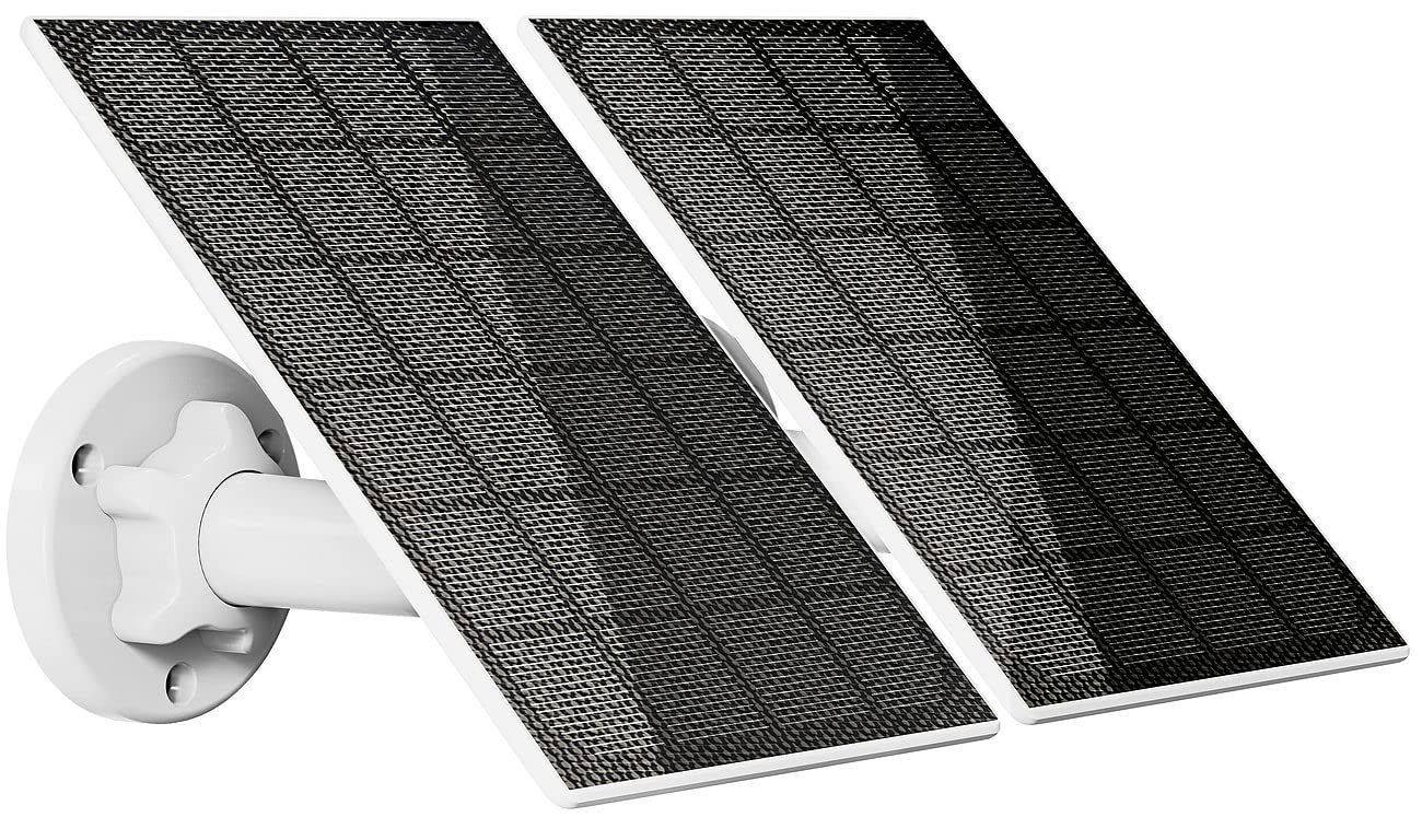 revolt Solarzelle Solarmodul: 2er-Set Solarpanels für Akku-IP-Kameras mit USB-C, 3 W, 5 V, IP65 (Solarzelle 5V USB, Überwachungskamera)