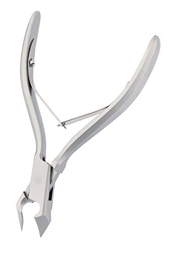 HiTech Mini Design Kopfschneider mit halber Schneide 12cm Nagelzange für Fußpflege, 12 cm