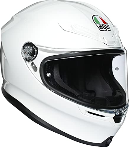 AGV Unisex K6 Motorrad Helm, Weiß, M Corto