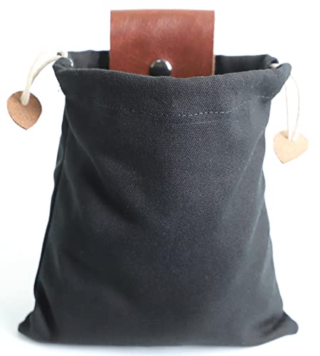 Tasche für Futtersuche Zusammenklappbar für Wandern Faltbare Canvas Bushcraft Tasche aus Leinwand mit Kordelzug