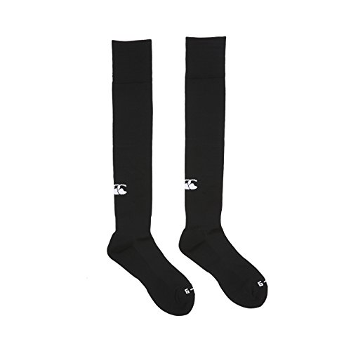 Canterbury Herren Mannschaft Rugby Socken Bekleidung Plain Playing Socken, Schwarz (Black), M (Herstellergröße: Adult 6 - 10)