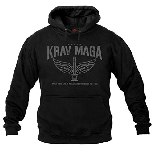 Dirty Ray Kampfsport Krav MAGA Elite Herren Kapuzenpullover BDT36 (XL)