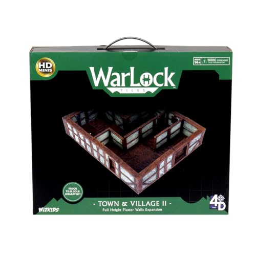WizKids Warlock Tiles: Town & Village II - Full Height Plaster Walls Expansion