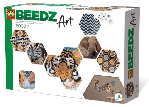 SES creative Beedz Art-Hex Tiles Safari