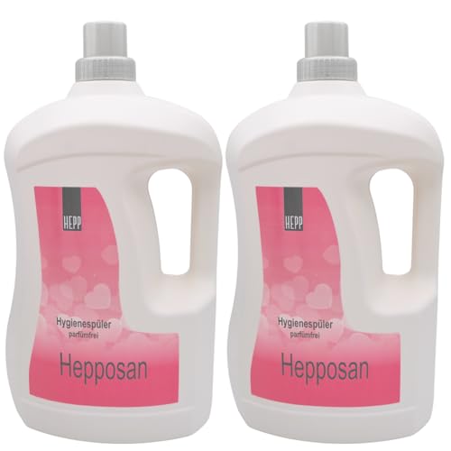 Hepp – Hepposan Hygienespüler, parfümfrei, extra stark, parfümfrei 6 Liter (2x3L)