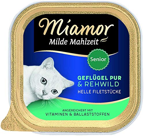 Miamor Milde Mahlzeit, Senior Geflügel Pur & Rehwild