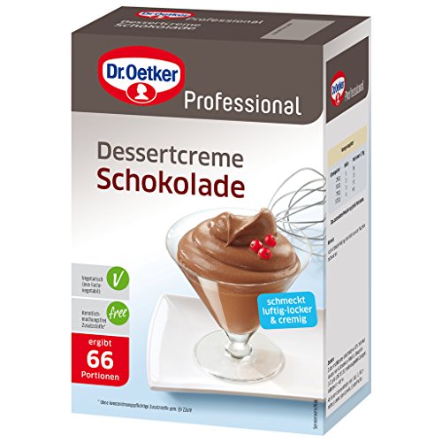 Dr. Oetker Professional Dessertcreme Schokolade, Dessertpulver in 1 kg Packung