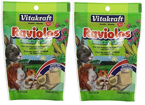 Vitakraft (3 Pack) Small Animal Raviolos Oven Baked Healthy Crunchy Treats 5 oz