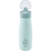 NUK Mini-Me Flip Trinkflasche aus Edelstahl | mit nicht zerbeißbarem Trinkaufsatz | auslaufsicher | 500 ml | ab 12 Monaten | BPA frei | 1 Stück | mint