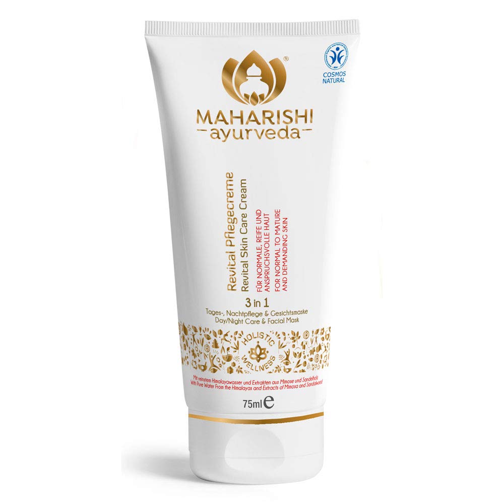 Maharishi Ayurveda Revital Face Cream Ayurvedic Day Night Care & Gesichtsmaske 75 ml Creme Pack von 1