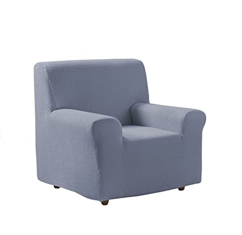 Zebra Textil - Z51 -Bielastische Sofa-Husse, Größe 1 Sitzer (Von 70 bis 110 cm), Farbe Hellblau