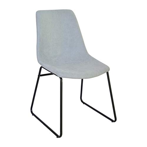 Zons Cholo Stühle aus Stoff, Grün und Metallbespannung, groß, Schwarz