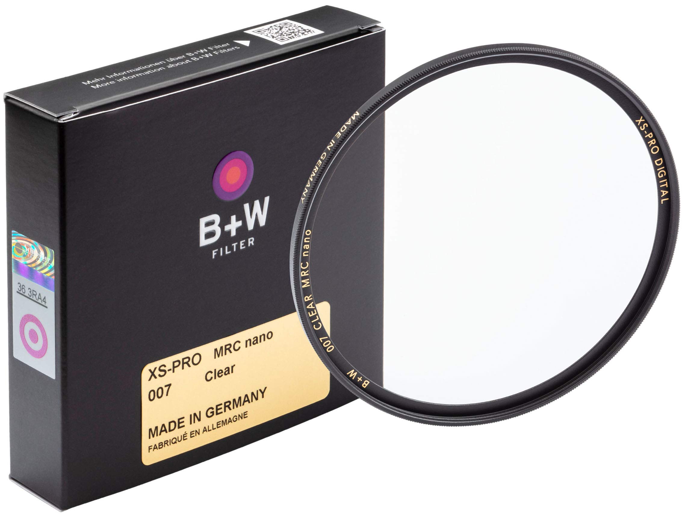 B+W Schutz-Filter, Clear Filter (43mm, MRC Nano, XS-Pro, 16x vergütet, slim, Premium)