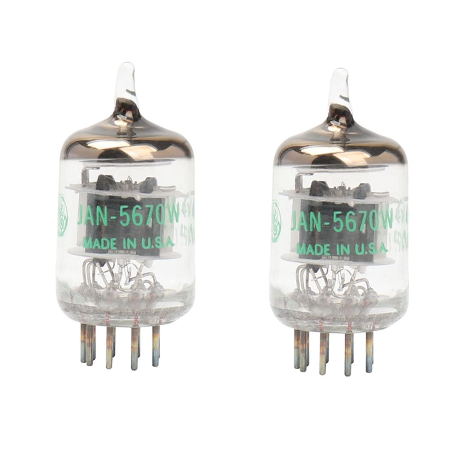 JINGERL GE 5670W. Rohr-Upgrade. 6N3 / 6H3N / 396A / 2C51/5670 Preamplier Tube (Color : 1PAIR)